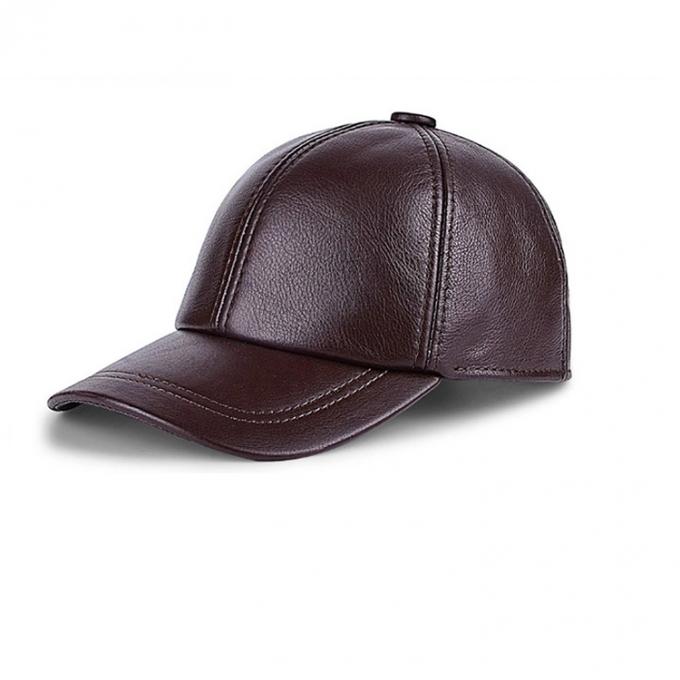 Il pannello su ordinazione della curva 6 di alta qualità del berretto da baseball di cuoio misura il cappello