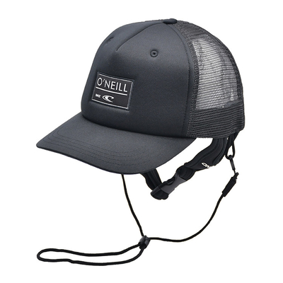 Poliestere nero Mesh Back Embroidered Custom Logo del cappello del camionista di sport di 5 pannelli
