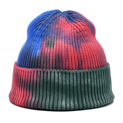 Acrilico poliestere lana merino cappelli a maglia con disegno di Jacquard