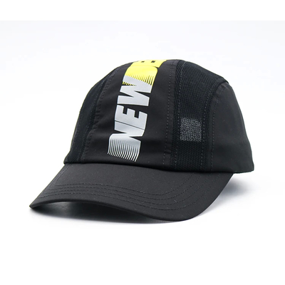 Stile hip hop 5 pannelli Camper cappello con logo tessuto contrasto cucitura