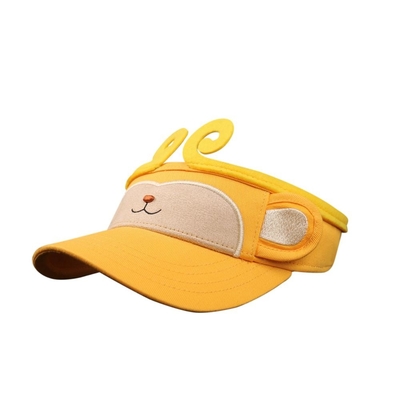 Cappello animale del Topee di estate dei bambini di Sun della visiera della scimmia variopinta gialla del cappuccio per i bambini