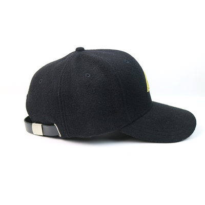 Cappelli di baseball ricamati colore nero unisex della gioventù/cappelli di Snapback del pannello progettazione 6 di modo
