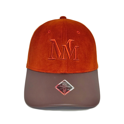 L'etichetta privata 3d ha ricamato il materiale del poliestere del bordo dell'unità di elaborazione del berretto da baseball
