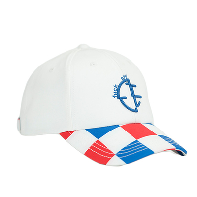 Cappucci di golf su ordinazione di logo del ricamo di ACE 3d/berretto da baseball bianco del cotone