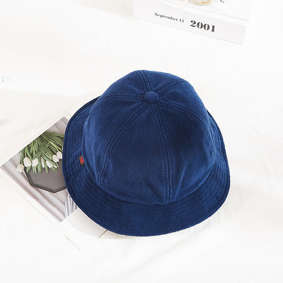 Etichetta tessuta Bucket Hat Customization del pescatore di Terry Cloth Fabric 60cm