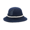 Logo su ordinazione del bordo del tessuto di cotone del secchio di colore blu piano unisex all'aperto del cappello