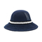 Logo su ordinazione del bordo del tessuto di cotone del secchio di colore blu piano unisex all'aperto del cappello