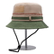 Cappello regolabile 100% del secchio del poliestere di abitudine del cappello di Sun di pesca della corda di modo