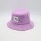 Whosales progetta il cappello per il cliente del secchio ricamato modo dell'inverno del velluto a coste con il vostro proprio logo