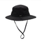 Cotone unico di progettazione che pesca il cappello alla moda impermeabile nero del secchio della corda del cappello del secchio del cappuccio con il cordone