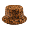 Cappello caldo del nuovo del secchio di inverno e di autunno del cappello della peluche di colore del leopardo della stampa del legame della tintura cappello del bacino