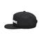 Logo Unisex Black Flat Hats su misura con la corona strutturata regolabile