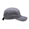 Cappello da campeggio leggero in nylon 5 pannelli impermeabile a correre nero a maglia con cintura regolabile