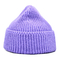Moda invernale Multicolore Uomini con manette a maglia, cappelli a maglia, cappelli unisex, cappelli con cappuccio viola