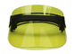Cappuccio regolabile verde della visiera di Sun con nastro adesivo elastico colorato UV50+ del jacquard
