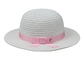 L'estate ha tricottato la visiera piana del cappello del secchio del pescatore per il parasole delle donne
