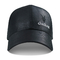 Materiale nero unisex del cuoio di progettazione di modo del pannello dei cappelli 6 del papà di sport