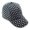 Il berretto da baseball/gioventù curvi del bordo misura i cappelli di baseball con il punto bianco nero normale stampato