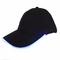 Cotone puro sei berretti da baseball del pannello con le luci principali sviluppate in visiera piana o curva