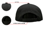 Il cappello di baseball del poliestere di sei uomini del pannello, progetta il vostro proprio cappello ricamato del cappuccio