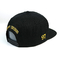 I cappelli piani 100% di Snapback del bordo del cotone di modo con il logo del ricamo 3d progettano