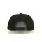 6 cappelli piani di Bill del pannello, cappuccio piano acrilico di Gorras del nero del bordo di abitudine 100%, logo su ordinazione