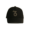 Cappello nero del cappuccio del berretto da baseball di logo del cristallo di rocca piccolo/della saia del cotone nuove donne di stile