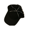 Cappello nero del cappuccio del berretto da baseball di logo del cristallo di rocca piccolo/della saia del cotone nuove donne di stile
