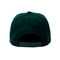 Cotone piano su misura 100% del bordo dei cappelli hip-hop verde scuro di Snapback