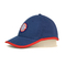 Un berretto da baseball blu maschio di 5 pannelli del cotone regolabile casuale