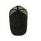 Cappelli del camionista della pelle scamosciata del pannello del nero 5 con il logo curvo del ricamo del bordo