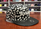 Il ricamo su ordinazione unisex 6 di bianco 3D riveste il cappuccio di pannelli urbano della via del bordo dell'unità di elaborazione di sport piano di cuoio dei cappelli