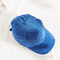 Cappello di cuoio caldo di Sun della toppa del velluto blu dell'asciugamano di inverno