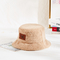 Faux caldo Mink Fur Bucket Hat della peluche di inverno di 58cm