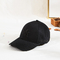 Colore nero dei berretti da baseball ricamato saia in bianco del cotone del modello