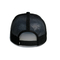 Toppe su ordinazione nere Logo Hip Hop Trucker Cap di Mesh Flat Brim Snapback Hats di estate