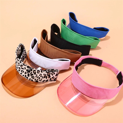 Colore trasparente di Candy dell'anti di sport della fascia della visiera della bici cappello casuale UV di Sun