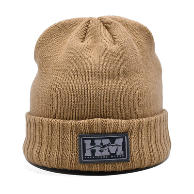 Prova fredda del cappello di lana di colore solido di inverno e di autunno, alla moda e cappello su misura caldo del beanie di logo