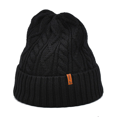Cappelli di lana di poliestere acrilico Merino cappelli di cappello di tessuto comune