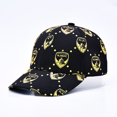 Stampa a schermo personalizzata Logo Non strutturato 6 pannelli Cappuccio da baseball con visiera curva