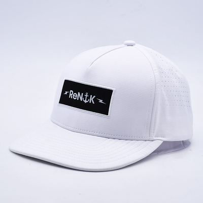 Al dettaglio 5 pannelli Flat Bill Snapback Cap Custom Oem Logo Snapback Cap Per Uomini