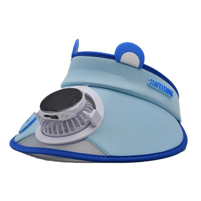 Cappello con ventola solare per bambini con orsetto coreano carino all'ingrosso, personalizzato, per esterni, per ragazzi e ragazze, parasole, cartone animato, tesa larga, cappello con visiera
