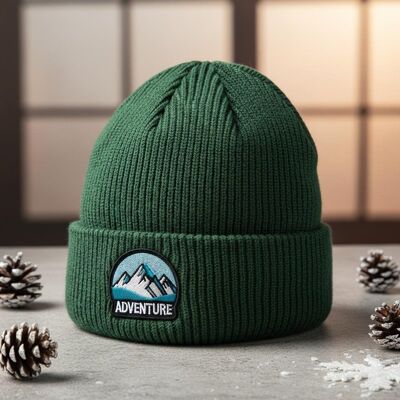 Cappello a maglia con circonferenza per adulti e materiale acrilico per il calore invernale