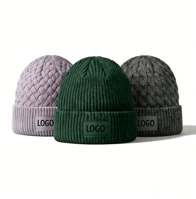 Colori personalizzabili Cappello da cappello unisex a maglia con cappello per adulti Circonferenza per il caldo invernale