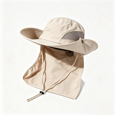 Cappello da pescatore resistente con tessuto riciclato al 100% di poliestere e rivestimento al 100% di poliestere ideale per l'aria aperta