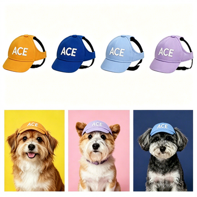 Materiali non tossici ed ecologici. Elegante cappello per cani da 50 grammi, leggero, resistente e confortevole per le attività all'aperto con animali domestici