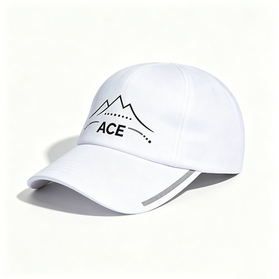 Cappuccio a cinghia metallica poliestere sportivo traspirante non strutturato confortevole regolabile cappello casuale per attività all'aperto