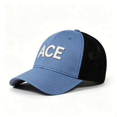 Cappellino Trucker in Poliestere a 6 Pannelli, Stile Trucker alla Moda, Cappellino Snapback con Retro in Rete, Progettato per un Uso Versatile all'Aperto e Casual