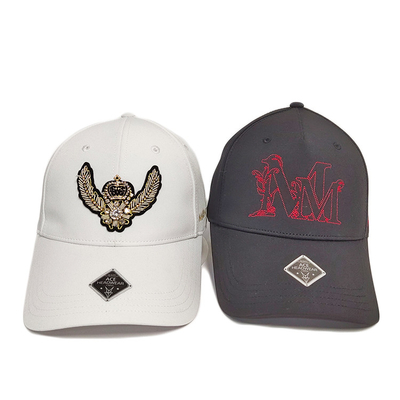 Logo decorativo del pannello delle toppe su misura cotone delicato 6 dei cappelli di sport di baseball dei mestieri 100%