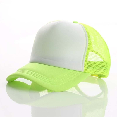 Camionista in bianco Mesh Hat Without Logo alla rinfusa del cappuccio del camionista del pannello dell'OEM 5